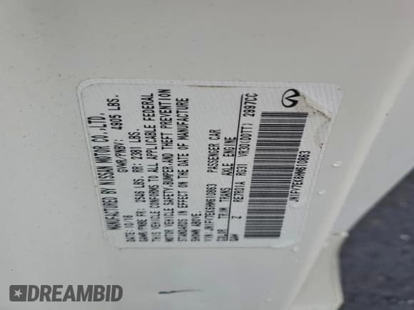 ✅ 2017 Infiniti Q60 Red Sport 400 • VIN: JN1FV7EK6HM610863 • Lot: 94387745. Wystawiony na Copart z przebiegiem 53 596 mil. Bezpłatny archiwum sprzedaży aukcyjnych z USA i szczegółowy raport historii pojazdu na DreamBid. Zdjęcie 12.