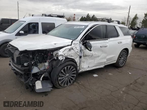 ✅ 2023 Hyundai Palisade Calligraphy • VIN: KM8R7DGE7PU497008 • Лот: 80918644. Опубликован ранее на Copart с пробегом 27 202 миль. Бесплатный доступ к архиву аукционных продаж из США и подробный отчёт об истории автомобиля на DreamBid. Изображение 1.