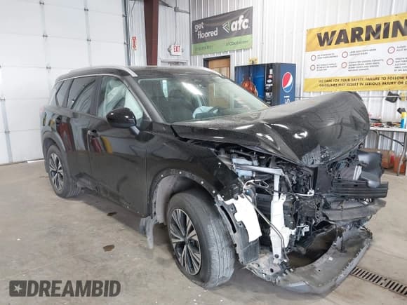 ✅ 2023 Nissan Rogue SV • VIN: 5N1BT3BBXPC862565 • Lot: 43001544. Listed on IAAI with 13,151 mi. Free auction sales archive from the USA and detailed vehicle history report at DreamBid. Image 1.