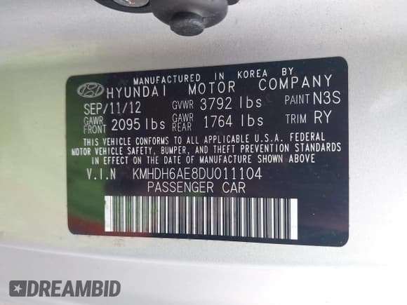 ✅ 2013 Hyundai Elantra SE • VIN: KMHDH6AE8DU011104 • Lot: 41588963. Wystawiony na IAAI z przebiegiem 112 726 mil. Bezpłatny archiwum sprzedaży aukcyjnych z USA i szczegółowy raport historii pojazdu na DreamBid. Zdjęcie 9.