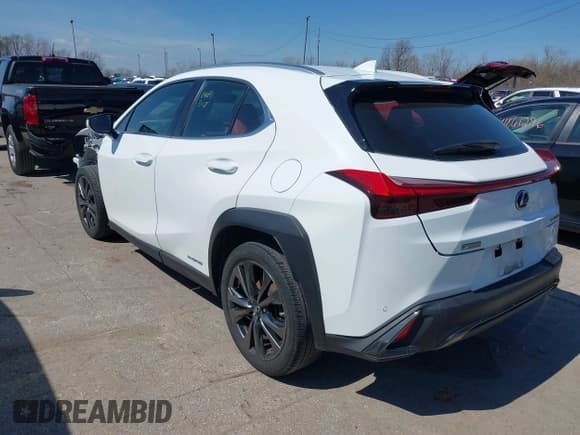 ✅ 2019 Lexus UX 250h • VIN: JTHU9JBH2K2011457 • Lot: 41894143. Listed on IAAI with 55,826 mi. Free auction sales archive from the USA and detailed vehicle history report at DreamBid. Image 3.