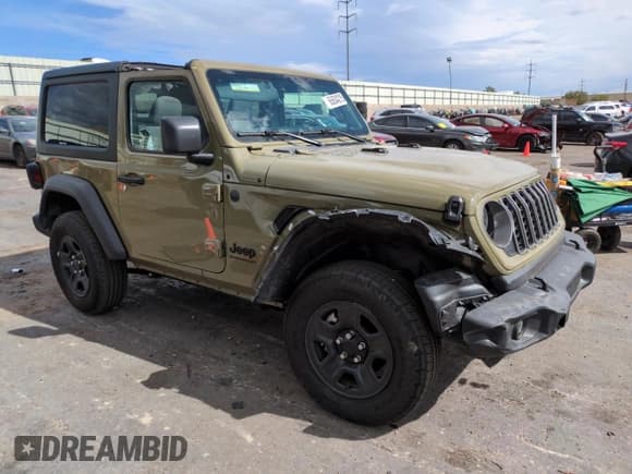 ✅ 2025 Jeep Wrangler Sport • VIN: 1C4PJXAN9SW561778 • Lot: 65634215. Listed on Copart with 3,230 mi. Free auction sales archive from the USA and detailed vehicle history report at DreamBid. Image 4.