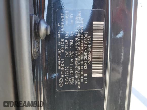 ✅ 2013 Hyundai Veloster w/Gray Int • VIN: KMHTC6ADXDU105941 • Lot: 79484614. Wystawiony na Copart z przebiegiem 113 090 mil. Bezpłatny archiwum sprzedaży aukcyjnych z USA i szczegółowy raport historii pojazdu na DreamBid. Zdjęcie 12.