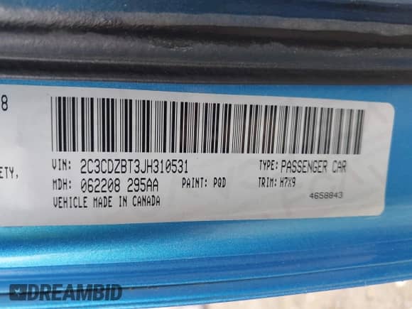 2018 Dodge Challenger R/T z VIN 2C3CDZBT3JH310531, wystawiony jako IAAI lot #42730050 z przebiegiem Nie podano mil oraz . Historia ofert i sprzedaży dostępna na DreamBid. Obrazek 9.