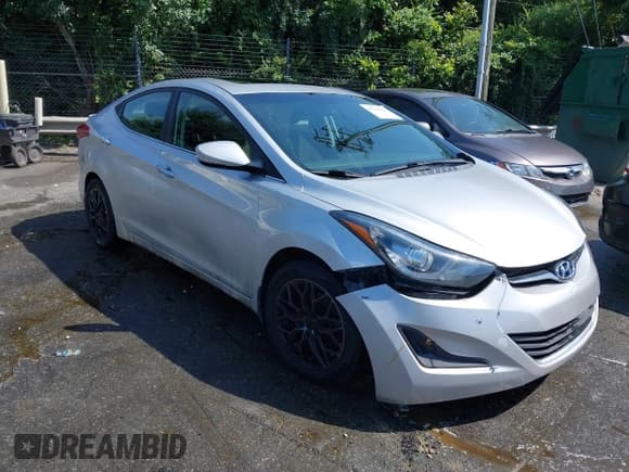 ✅ 2016 Hyundai Elantra Sport • VIN: KMHDH4AH2GU534993 • Lot: 42790438. Listed on IAAI with 160,833 mi. Free auction sales archive from the USA and detailed vehicle history report at DreamBid. Image 1.