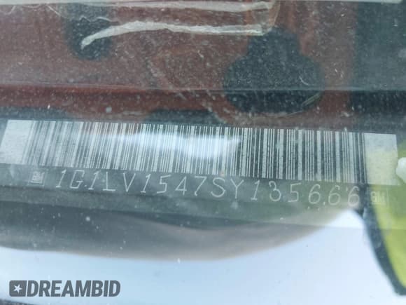 ✅ 1995 Chevrolet Beretta • VIN: 1G1LV1547SY135666 • Лот: 42858710. Опубликован ранее на IAAI с пробегом 133 275 миль. Бесплатный доступ к архиву аукционных продаж из США и подробный отчёт об истории автомобиля на DreamBid. Изображение 9.