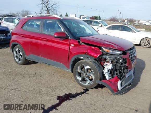 ✅ 2023 Hyundai Venue SEL • VIN: KMHRC8A33PU267086 • Lot: 40975039. Listed on IAAI with 14,755 mi. Free auction sales archive from the USA and detailed vehicle history report at DreamBid. Image 1.