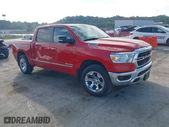 ✅ 2020 Ram 1500 Big Horn • VIN: 1C6SRFFT3LN344682 • Lot: 43356341. Listed on IAAI with 78,362 mi. Free auction sales archive from the USA and detailed vehicle history report at DreamBid. Image 1.