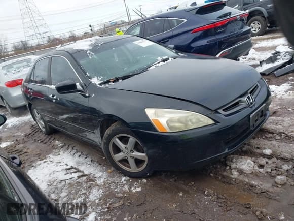 ✅ 2003 Honda Accord EX • VIN: 1HGCM566X3A103159 • Lot: 43860135. Listed on IAAI with 259,269 mi. Free auction sales archive from the USA and detailed vehicle history report at DreamBid. Image 1.