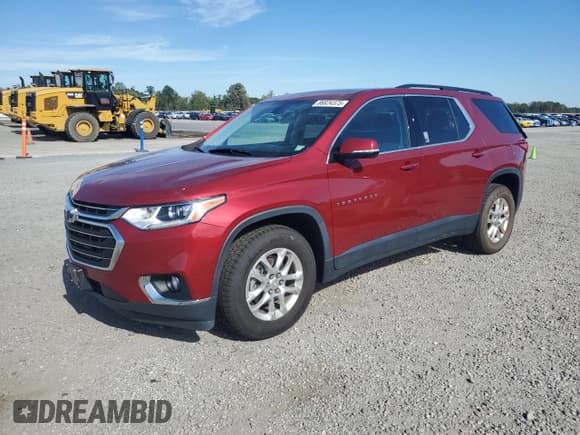 ✅ 2020 Chevrolet Traverse LT Cloth • VIN: 1GNEVGKW5LJ122859 • Lot: 86824375. Listed on Copart with 54,074 mi. Free auction sales archive from the USA and detailed vehicle history report at DreamBid. Image 1.