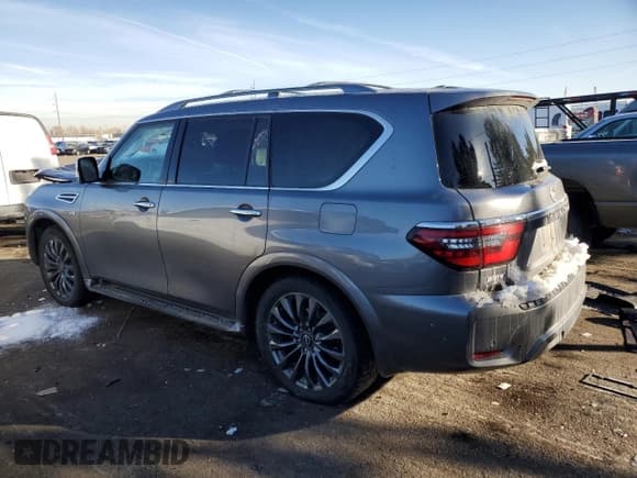 ✅ 2021 Nissan Armada Platinum • VIN: JN8AY2DB5M9791765 • Лот: 82926924. Опубликован ранее на Copart с пробегом 91 650 миль. Бесплатный доступ к архиву аукционных продаж из США и подробный отчёт об истории автомобиля на DreamBid. Изображение 2.