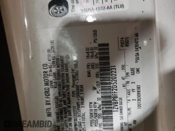 ✅ 2013 Ford Mustang GT • VIN: 1ZVBP8FF2D5202231 • Lot: 71309915. Listed on Copart with Not provided. Free auction sales archive from the USA and detailed vehicle history report at DreamBid. Image 13.