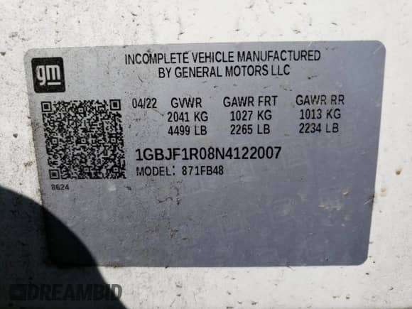 2022 Chevrolet Bolt EV 1LT с VIN 1GBJF1R08N4122007, выставлен на аукционе Copart как лот 65305573 с пробегом 22 732 миль миль и . История ставок и продаж доступна на DreamBid. Изображение 12.