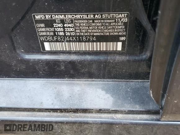 ✅ 2004 Mercedes-Benz E 320 • VIN: WDBUF82J44X118794 • Lot: 90248615. Wystawiony na Copart z przebiegiem Nie podano. Bezpłatny archiwum sprzedaży aukcyjnych z USA i szczegółowy raport historii pojazdu na DreamBid. Zdjęcie 12.