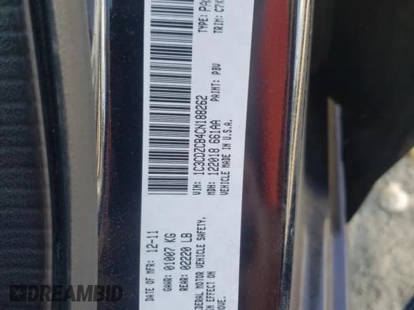 ✅ 2012 Dodge Avenger SXT • VIN: 1C3CDZCB4CN188262 • Lot: 78215584. Wystawiony na Copart z przebiegiem 83 433 mil. Bezpłatny archiwum sprzedaży aukcyjnych z USA i szczegółowy raport historii pojazdu na DreamBid. Zdjęcie 12.