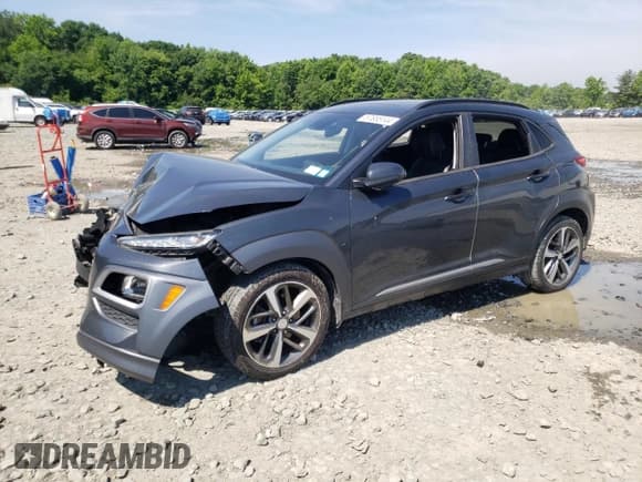 ✅ 2018 Hyundai Kona Ultimate • VIN: KM8K5CA51JU113791 • Лот: 57655144. Опубликован ранее на Copart с пробегом 47 209 миль. Бесплатный доступ к архиву аукционных продаж из США и подробный отчёт об истории автомобиля на DreamBid. Изображение 1.