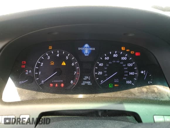 ✅ 2008 Lexus LS 460 • VIN: JTHBL46F985055496 • Lot: 53060695. Listed on Copart with 239,488 mi. Free auction sales archive from the USA and detailed vehicle history report at DreamBid. Image 9.