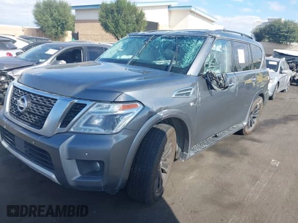✅ 2017 Nissan Armada Platinum • VIN: JN8AY2NF8H9300290 • Lot: 43693100. Listed on IAAI with 129,640 mi. Free auction sales archive from the USA and detailed vehicle history report at DreamBid. Image 2.