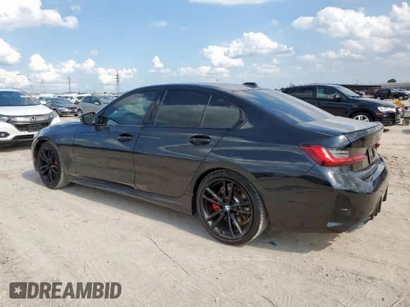 2024 BMW 3 Series M340i z VIN 3MW49FS04R8E28399, wystawiony jako Copart lot #58225065 z przebiegiem 20 644 mil mil oraz Szkoda całkowita • Salvage title. Historia ofert i sprzedaży dostępna na DreamBid. Obrazek 2.