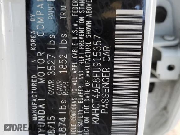 ✅ 2015 Hyundai Accent GLS • VIN: KMHCT4AE8FU915357 • Лот: 37174374. Опубликован ранее на Copart с пробегом 51 059 миль. Бесплатный доступ к архиву аукционных продаж из США и подробный отчёт об истории автомобиля на DreamBid. Изображение 14.