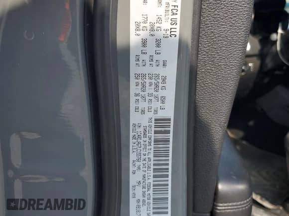 2020 Dodge Durango SXT Plus z VIN 1C4RDJAG7LC155760, wystawiony jako Copart lot #72037755 z przebiegiem 74 443 mil mil oraz Szkoda całkowita • Salvage title. Historia ofert i sprzedaży dostępna na DreamBid. Obrazek 13.