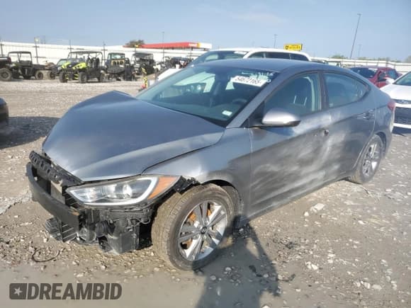 ✅ 2018 Hyundai Elantra SEL • VIN: KMHD84LF8JU608422 • Lot: 54672165. Listed on Copart with Not provided. Free auction sales archive from the USA and detailed vehicle history report at DreamBid. Image 1.