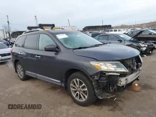 ✅ 2014 Nissan Pathfinder Platinum • VIN: 5N1AR2MM9EC708882 • Lot: 43876616. Listed on IAAI with 99,906 mi. Free auction sales archive from the USA and detailed vehicle history report at DreamBid. Image 1.