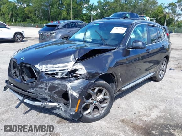 ✅ 2023 BMW X3 xDrive30i • VIN: 5UX53DP07P9R38592 • Лот: 43448916. Опубликован ранее на IAAI с пробегом 47 403 миль. Бесплатный доступ к архиву аукционных продаж из США и подробный отчёт об истории автомобиля на DreamBid. Изображение 2.