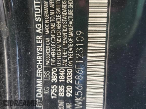 ✅ 2006 Mercedes-Benz SLK 350 • VIN: WDBWK56F86F123109 • Лот: 69458275. Опубликован ранее на Copart с пробегом 178 809 миль. Бесплатный доступ к архиву аукционных продаж из США и подробный отчёт об истории автомобиля на DreamBid. Изображение 12.