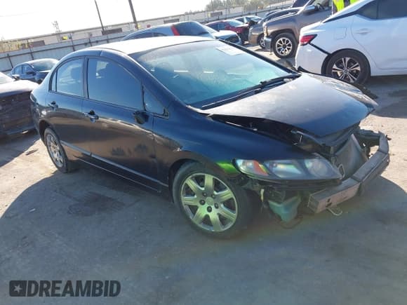 ✅ 2010 Honda Civic LX • VIN: 2HGFA1F51AH540813 • Lot: 43659639. Listed on IAAI with 208,682 mi. Free auction sales archive from the USA and detailed vehicle history report at DreamBid. Image 1.