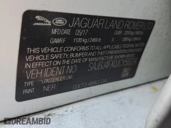 ✅ 2018 Jaguar XF 25t Premium • VIN: SAJBJ4FX0JCY56224 • Лот: 59151855. Опубликован ранее на Copart с пробегом 59 735 миль. Бесплатный доступ к архиву аукционных продаж из США и подробный отчёт об истории автомобиля на DreamBid. Изображение 12.