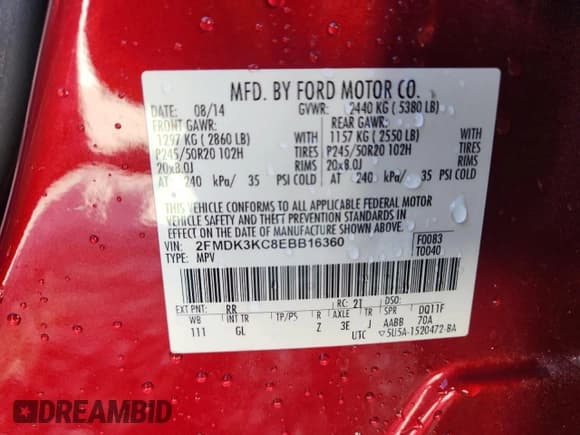 ✅ 2014 Ford Edge Limited • VIN: 2FMDK3KC8EBB16360 • Лот: 90870215. Опубликован ранее на Copart с пробегом 139 948 миль. Бесплатный доступ к архиву аукционных продаж из США и подробный отчёт об истории автомобиля на DreamBid. Изображение 13.