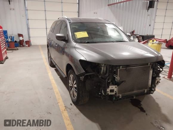 ✅ 2019 Nissan Pathfinder SV • VIN: 5N1DR2MM2KC625433 • Lot: 41608795. Listed on IAAI with 65,651 mi. Free auction sales archive from the USA and detailed vehicle history report at DreamBid. Image 1.