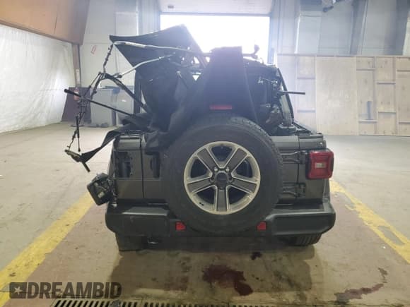 ✅ 2021 Jeep Wrangler Unlimited Sahara • VIN: 1C4HJXEN6MW609397 • Lot: 46419075. Listed on Copart with 42,601 mi. Free auction sales archive from the USA and detailed vehicle history report at DreamBid. Image 6.