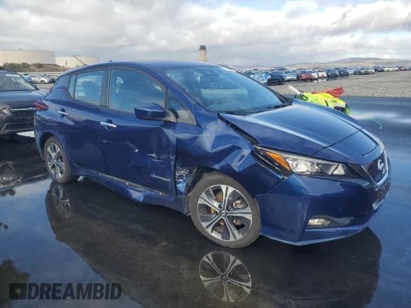 ✅ 2019 Nissan LEAF SL Plus • VIN: 1N4BZ1CP8KC312863 • Lot: 93231595. Listed on Copart with 64,900 mi. Free auction sales archive from the USA and detailed vehicle history report at DreamBid. Image 4.