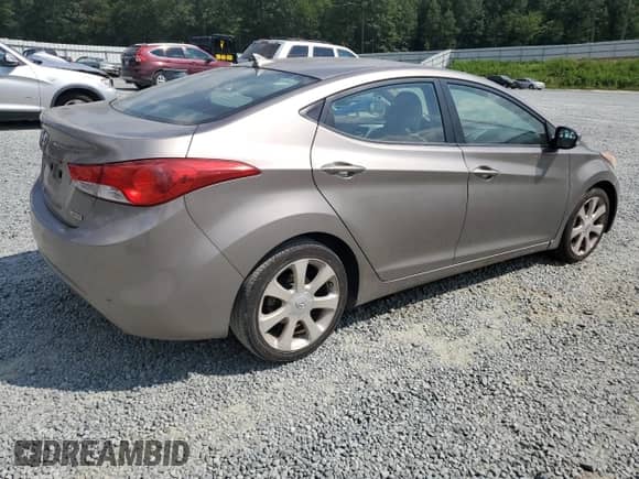 2012 Hyundai Elantra Limited with VIN 5NPDH4AE7CH083042, listed as a Copart auction lot 70300425 with 166,143 mi miles and Salvage title. Bid and sale history available at DreamBid. Image 3.