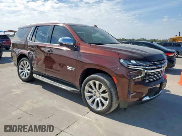 2023 Chevrolet Tahoe Premier с VIN 1GNSCSKD6PR112455, выставлен на аукционе Copart как лот 84425415 с пробегом 36 329 миль миль и Списание • Salvage title. История ставок и продаж доступна на DreamBid. Изображение 4.