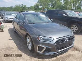 ✅ 2023 Audi A4 S line Premium Plus • VIN: WAUEAAF49PN000995 • Лот: 42902789. Опубликован ранее на IAAI с пробегом 39 929 миль. Бесплатный доступ к архиву аукционных продаж из США и подробный отчёт об истории автомобиля на DreamBid. Изображение 1.