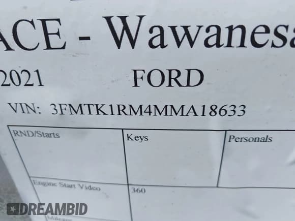 ✅ 2021 Ford Mustang Mach-E Select • VIN: 3FMTK1RM4MMA18633 • Лот: 42939893. Опубликован ранее на IAAI с пробегом Не указан. Бесплатный доступ к архиву аукционных продаж из США и подробный отчёт об истории автомобиля на DreamBid. Изображение 9.