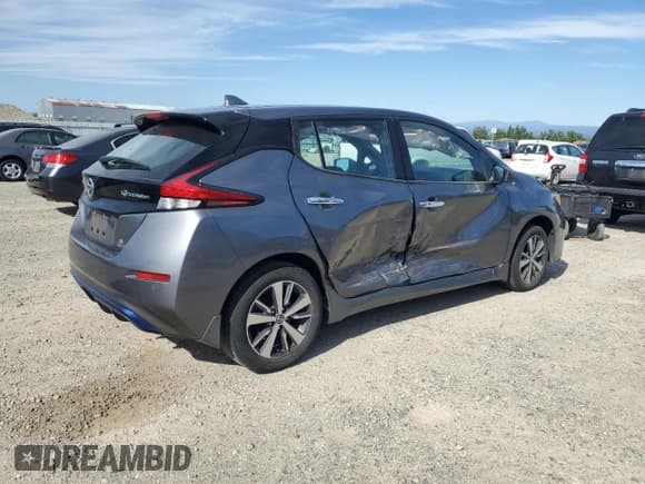 ✅ 2022 Nissan LEAF S Plus • VIN: 1N4BZ1BV7NC559487 • Lot: 55867945. Listed on Copart with 39,069 mi. Free auction sales archive from the USA and detailed vehicle history report at DreamBid. Image 3.