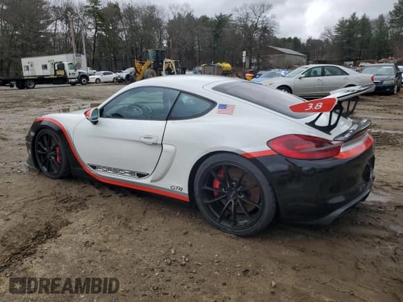✅ 2016 Porsche Cayman GT4 • VIN: WP0AC2A81GK192202 • Lot: 49491985. Listed on Copart with Not provided. Free auction sales archive from the USA and detailed vehicle history report at DreamBid. Image 2.