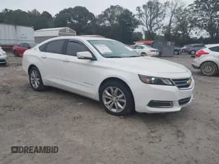 ✅ 2017 Chevrolet Impala LT • VIN: 2G1105S3XH9188626 • Lot: 43374061. Listed on IAAI with 55,526 mi. Free auction sales archive from the USA and detailed vehicle history report at DreamBid. Image 1.