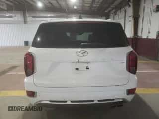 2022 Hyundai Palisade Calligraphy z VIN KM8R7DHE0NU456554, wystawiony jako Copart lot #53045484 z przebiegiem 17 645 mil mil oraz . Historia ofert i sprzedaży dostępna na DreamBid. Obrazek 6.