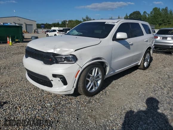 ✅ 2021 Dodge Durango GT • VIN: 1C4RDHDG7MC544310 • Lot: 84211285. Listed on Copart with 37,603 mi. Free auction sales archive from the USA and detailed vehicle history report at DreamBid. Image 1.