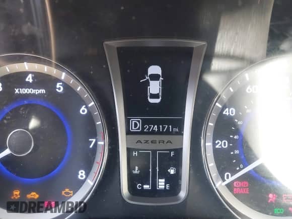 2012 Hyundai Azera с VIN KMHFH4JG1CA153423, выставлен на аукционе IAAI как лот 39641025 с пробегом 274 171 миль миль и . История ставок и продаж доступна на DreamBid. Изображение 15.