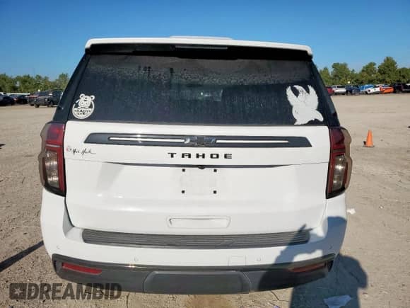 2022 Chevrolet Tahoe Z71 with VIN 1GNSKPKD4NR100687, listed as a Copart auction lot 84206455 with 63,741 mi miles and Salvage title. Bid and sale history available at DreamBid. Image 6.