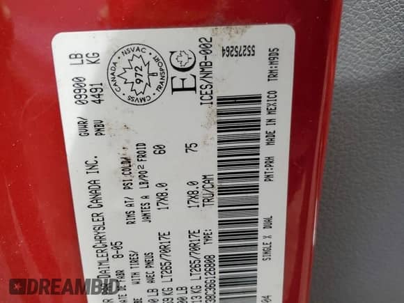 2006 Dodge 3500 SLT z VIN 3D7LX38C36G126808, wystawiony jako Copart lot #55841385 z przebiegiem 384 279 mil mil oraz Czysty tytuł • Clean title. Historia ofert i sprzedaży dostępna na DreamBid. Obrazek 12.