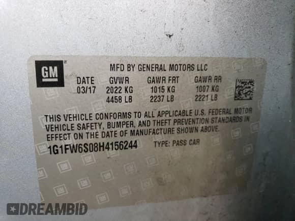 2017 Chevrolet Bolt EV LT с VIN 1G1FW6S08H4156244, выставлен на аукционе Copart как лот 70173643 с пробегом 61 565 миль миль и . История ставок и продаж доступна на DreamBid. Изображение 12.