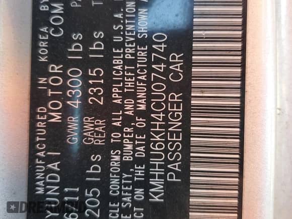 2012 Hyundai Genesis Coupe Track z VIN KMHHU6KH4CU074740, wystawiony jako Copart lot #84429034 z przebiegiem 153 403 mil mil oraz Czysty tytuł • Clean title. Historia ofert i sprzedaży dostępna na DreamBid. Obrazek 14.