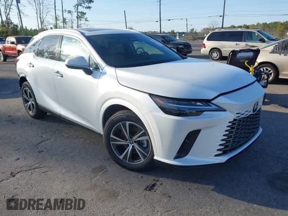 ✅ 2025 Lexus RX 350h • VIN: 2T2BBMCA5SC069754 • Lot: 41736947. Listed on IAAI with 355 mi. Free auction sales archive from the USA and detailed vehicle history report at DreamBid. Image 1.